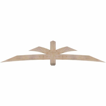 Ekena Millwork Davenport Smooth Timber Gable Bracket, Douglas Fir, 108"W x 22"H x 3 1/2"D x 5 1/2"F, 5/12 Pitch GBW108X22X0406DAV00SDF